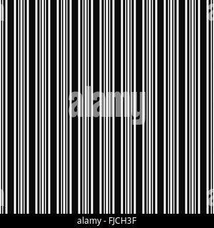 Seamless black and white barcode pattern Stock Vector