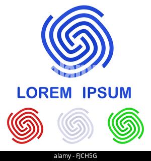 Corporate logo design template set Stock Vector