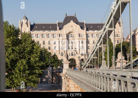 Chain Bridge, Budapest, Hungary Stock Photo