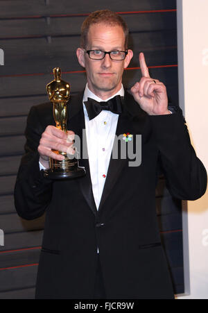 Beverly Hills, CA, USA. 29th Feb, 2016. 28 February 2016 - Beverly Hills, California - Pete Docter. 2016 Vanity Fair Oscar Party hosted by Graydon Carter following the 88th Academy Awards held at the Wallis Annenberg Center for the Performing Arts. Photo Credit: AdMedia © AdMedia/ZUMA Wire/Alamy Live News Stock Photo