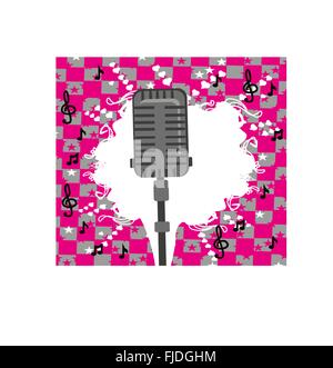 karaoke party design Stock Vector