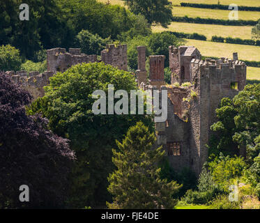 Ludlow Castle and St Laurence's Church taken from Witliffe Common ...