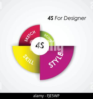 Business Infographic Workflow Illustration Showing Various Stages of ...