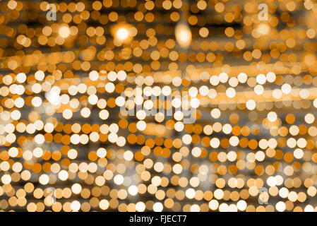 vintage orange color bokeh background Stock Photo