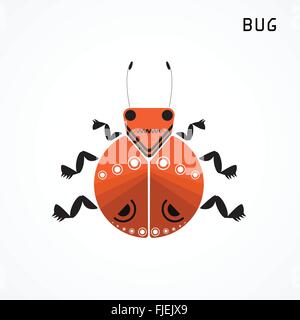 Bug sign. Insect icon. Vector illustration. Stock Vector