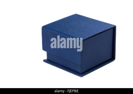 Present box for jewerly on white background Stock Photo