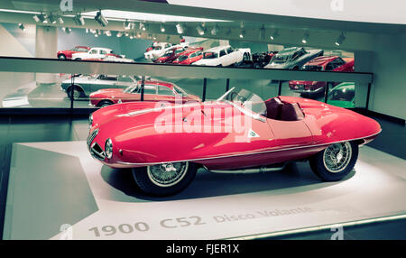 1952 Disco Volante Spider in the Alfa Romeo Museum Stock Photo