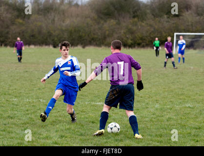 Sunday League football, Leamington Spa, UK Stock Photo