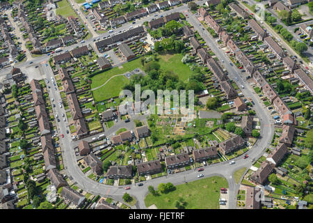 An Aerial View Of The Collier Row Area Of Romford, Greater London Stock 