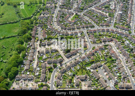 An aerial view of the Collier Row area of Romford, Greater London Stock ...