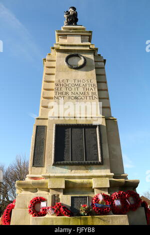 Cenotaph,Pudsey,W.Yorks,UK Stock Photo