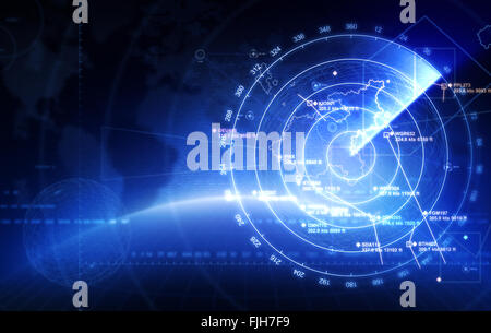 Radar with targets in action Stock Photo - Alamy
