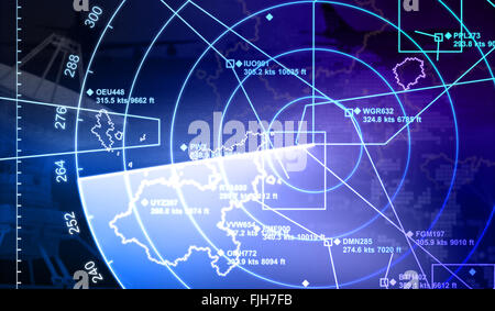 Radar with targets in action Stock Photo - Alamy
