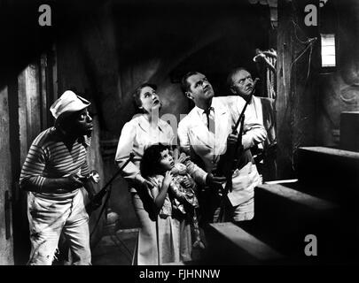 CLARENCE MUSE, FAY WRAY, JACK HOLT, ARNOLD KORFF, BLACK MOON, 1934 Stock Photo