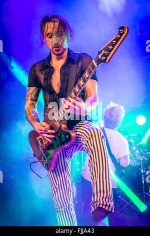 Wil Taylor of Inglorious on guitar Stock Photo