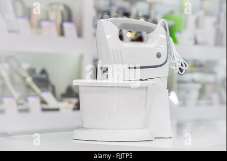 single electric food processor in retail store Stock Photo