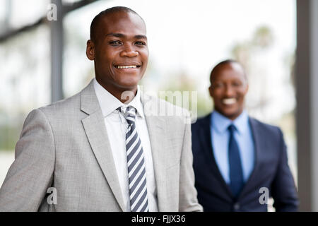 close up portrait of African American business executive Stock Photo