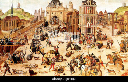 An Eyewitness Account of the Saint Bartholomew's Day Massacre by Francois Dubois. The St. Bartholomew's Day massacre in 1572 was a targeted group of assassinations and a wave of Catholic mob violence, directed against the Huguenots (French Calvinist Protestants) during the French Wars of Religion.