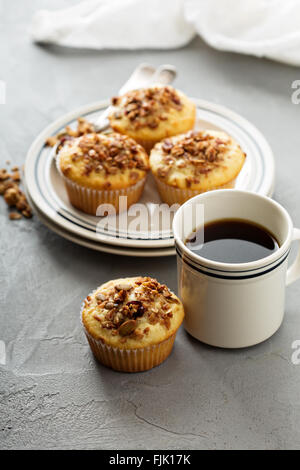 Homemade granola muffins for breakfast Stock Photo