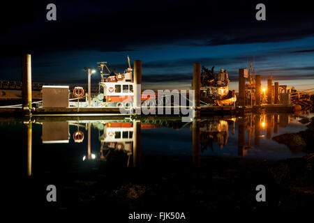 Harbour at Ogden Point - Victoria, Vancouver Island, British Columbia, Canada Stock Photo