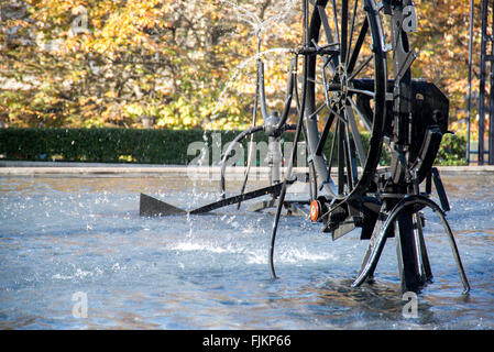 Tinguely Fountain in Basel, Switzerland Stock Photo