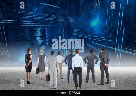 Business team analyzing data Stock Photo