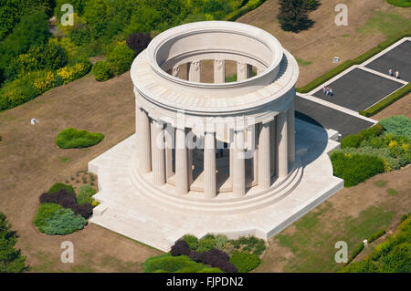 Meuse (55), Butte de Montsec, monument aux soldats americains de la premiere guerre mondiale  (vue aerienne)  // France, Meuse ( Stock Photo