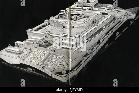 Solomon's temple - model made according to the measurements in the Bible Stock Photo