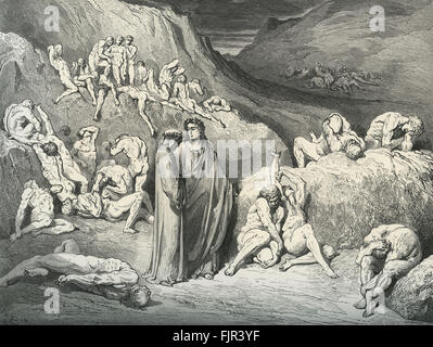 Dante Divina Commedia Hell XXIX Canto Virgil and Dante meet