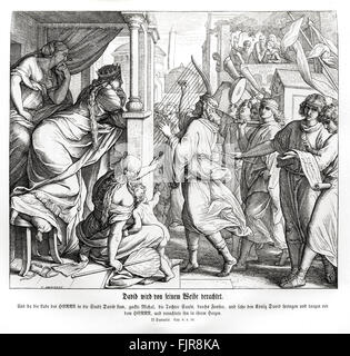 King David dancing before the Ark of the Covenant, c.1540 Stock Photo ...