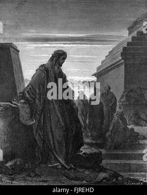 The prophet Daniel, illustration by Gustave Doré (1832 – 1883) Stock Photo