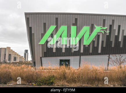 Cardiff Bay's brand new Ice Arena Wales stadium March 2015 PHILLIP ROBERTS Stock Photo