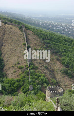 City wall of Sighnaghi in Kakheti, Georgia Stock Photo