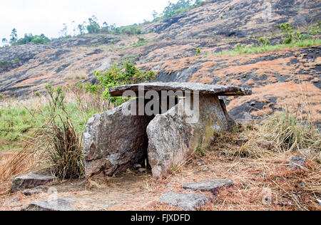 Ancient Megalithic Tombs Kerala India Stock Photo