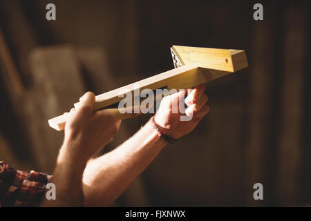 Carpenter working on his craft Stock Photo