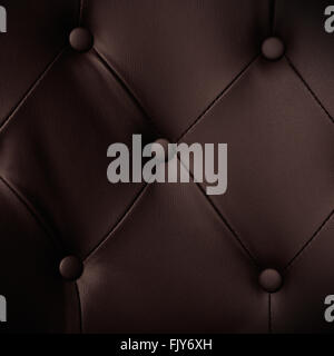 Brown leather texture background with space for text Stock Photo