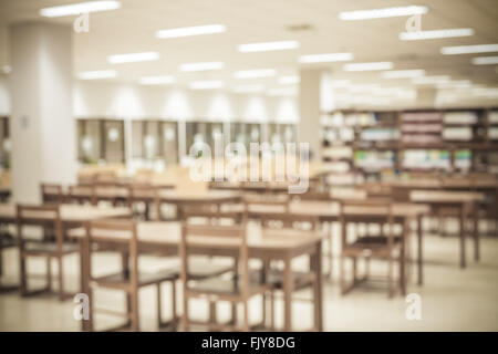 blur image of the library and sun light Stock Photo