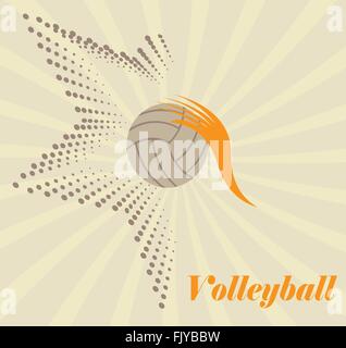 Volleyball logo Stock Vector