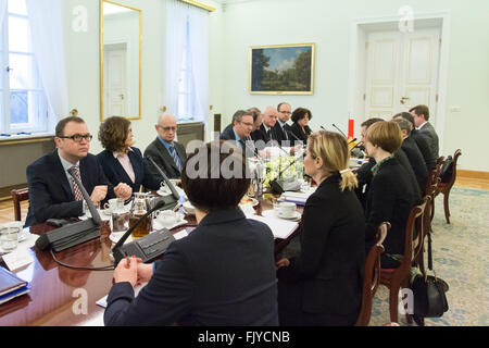Warsaw, Poland. 04th Mar, 2016. Meeting of the Consultative Committee of Poland and Ukraine in Belweder Palace on 04 March 2016 in Warsaw, Poland. Credit:  MW/Alamy Live News Stock Photo