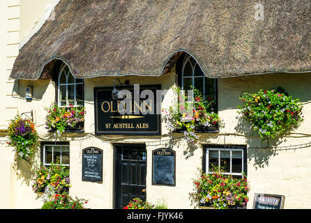 The Old Inn at Mullion in Cornwall, UK Stock Photo