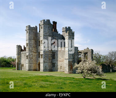 TITCHFIELD ABBEY Hampshire View of the gatehouse from the South East The ruins of a 13th century Premonstratensian abbey later Stock Photo