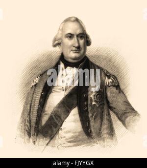 Charles Cornwallis, 1st Marquess Cornwallis, Knight of the Garter, 1738-1805, British General in the American Revolutionary War Stock Photo
