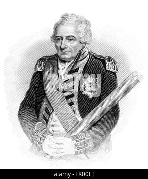 Admiral of the Fleet John Jervis, 1st Earl of St Vincent, 1735-1823, an admiral in the Royal Navy Stock Photo