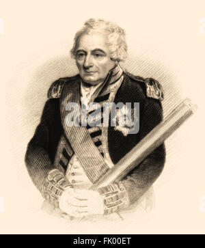 Admiral of the Fleet John Jervis, 1st Earl of St Vincent, 1735-1823, an admiral in the Royal Navy Stock Photo