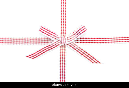 Red And White Checkered Ribbon Bow Isolated On White Background Clipping  Path Included Stock Photo, Picture and Royalty Free Image. Image 24538916.