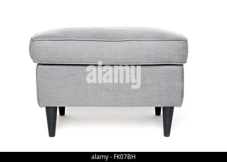 grey footrest isolated on white background Stock Photo