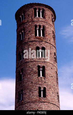 Italy, Emilia Romagna, Ravenna, Sant Apollinare Nuovo, Belfry Stock Photo