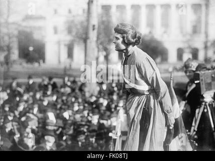 American Suffragist Lucy Branham at Rally, Washington DC, USA, Harris & Ewing, 1919 Stock Photo