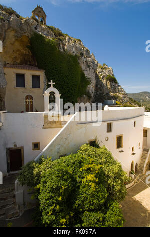 Griechenland, Kreta, Agios Nikolaos, bei Gournia, das Männerkloster Faneromenis ist Ziel vieler Wallfahrer. Stock Photo