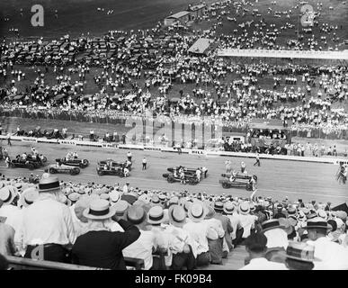 Race Cars on Race Track, USA, Harris & Ewing, 1925 Stock Photo